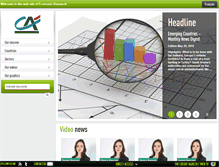 Tablet Screenshot of economic-research.credit-agricole.com