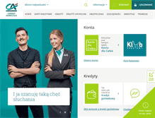Tablet Screenshot of credit-agricole.pl